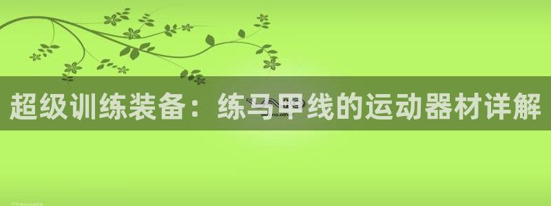 九游体育官网下载：超级训练装备：练马甲线的运动器材详解