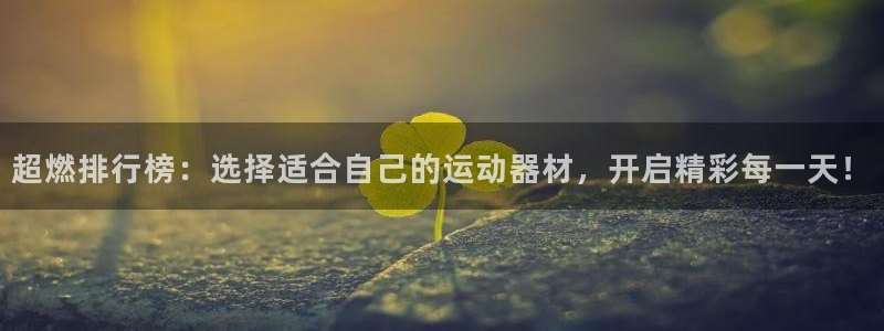 九游体育官网下载：超燃排行榜：选择适合自己的运动器材，开启精